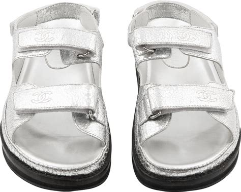 silver chanel dad sandals|dad sandals zara.